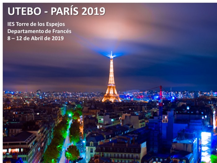 Viaje cultural a París 2019